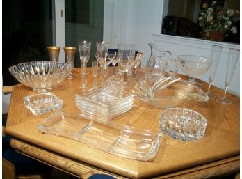 Huge Lot Of Quality Crystal, Glass, Vases, Pitcher (Orrefors, Rosenthal, Block, Doulton)