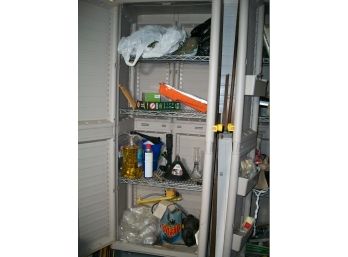 HUGE LOT - ALL Contents Of ALL Garage Cabinets - ALL FOR ONE BID !