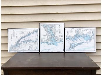 Set Of 3 Connecticut Maps