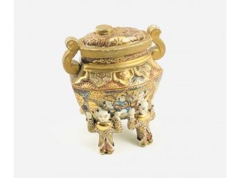 Antique Chinese Porcelain Lidded Jar