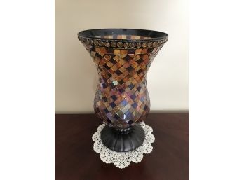 Decorative Glass Mosaic Vase