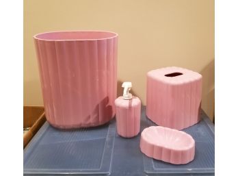 Pink Bathroom Set