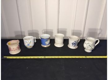 Set Of Six Vintage Mugs