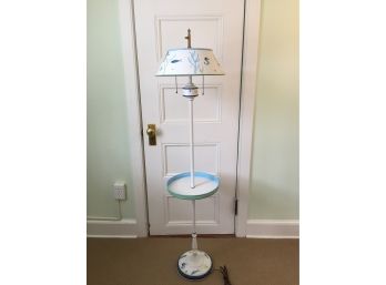 Fish Themed Floor Lamp With Tray Table Attached
