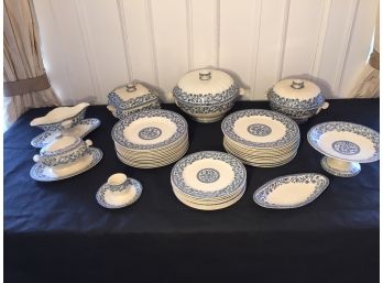 Antique Gien  And Chateau LeCerf  19th. Century  Dinner Service