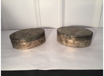 Pair Of Oval Ring/Jewelry Boxes