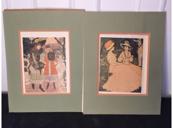 Pair Of Vintage French Prints