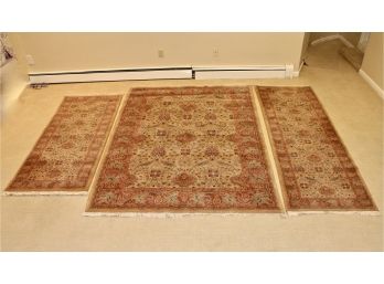 Set Of 3 Couristan Mirage Collection Area Rugs