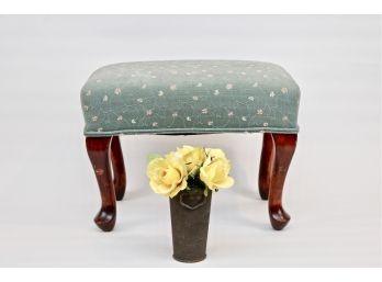 Footstool And Flowers
