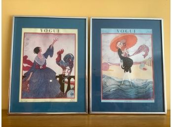 Framed Vogue Prints Lot Of 2