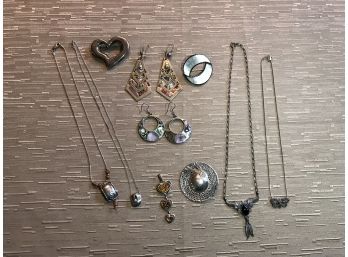 Sterling Jewelry Lot ~ 10 Pc. Lot ~