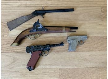 Vintage Child’s Toy Gun Lot ~ 4 Included ~ Dick Tracy