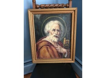 Religious Oil Painting Signed G. G. Cooper