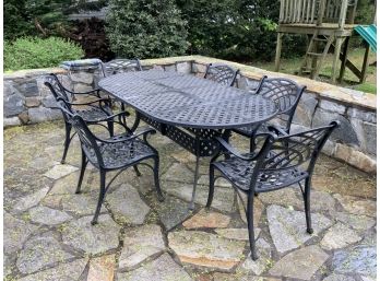 Porch & Patio  Iron Outdoor Table ~ 6 Chairs ~
