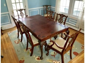 Magnificent  Henredon Dining Room Table & 8 Chairs ~ Table Pads ~