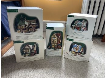 5 Department 56 Houses ~ Play-Doh, Sleigh Wash & More ~