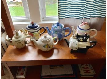 6 Teapot Lot