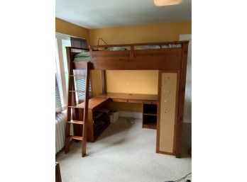 Pottery Barn Teen ~  Loft Bed With Desk ~