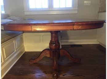 Ethan Allan Hardwood Pedestal Table