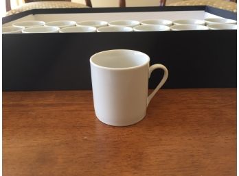 Twenty Two White Demi Tass Ceramic Cups
