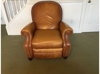 Brown Leather Barca Lounger