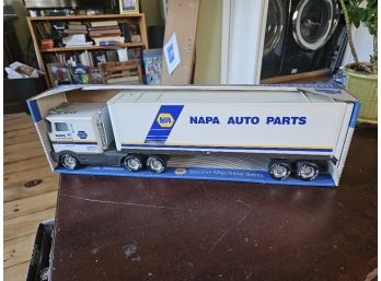 Item #8 - Vintage Nylint Steel Tough Napa Auto Parts Tractor Trailer Truck New In Box
