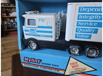 Item #6 - Vintage Nylint Sound Machine Friendly Home Parties Tractor Trailer Truck, New In Box