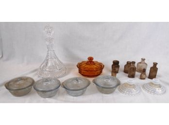 Lot Of Miscellaneous Glassware Including 11-1/2' Tall Decanter