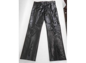 GAP Genuine Leather Boot Fit Men’s Motorcycle Pants 35'W X 32'L