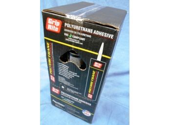 Box Of 12 Tubes (336 Oz.) Of Grip Rite Polyurethane Construction Adhesive--Brand New