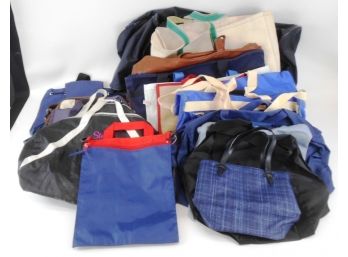 Lot Of Miscellaneous Bags: Sports Bags, Shopping Bags, Travel Bags, Handbags, Etc.