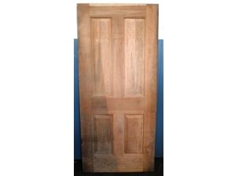 Solid Cherry Wood 4-Panel Door--36' W X 80'H--New Never Installed