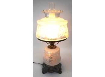 3-Way Gone With The Wind (GWTW) Style Hurricane Lamp