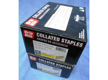 Lot Of 2 Boxes (20,000 Total) Grip Rite 1/2'x 1 3/4' Collated GS Staples GRGS16134--Brand New