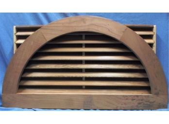 Arched Redwood Gable Vent W/Screen