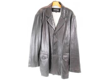 Black Dimension New York Genuine Leather Jacket Size 4X