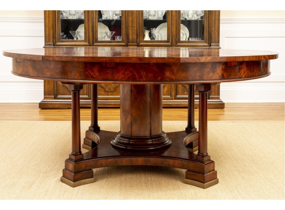 Theodore Alexander Althorp Jupe Ll Round Patent Table  60” Expands To 90”
