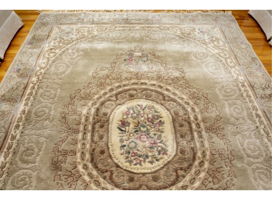 Hand Woven Neutral Toned Wool Rug