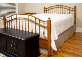 Wooden Bed With Spindles Moosehead Furniture Made In Maine