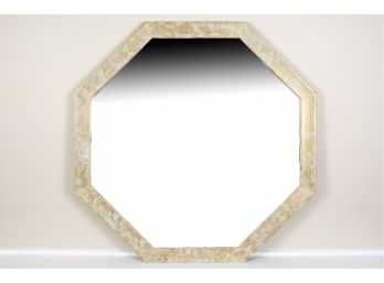 White & Gold Painted Octagon Frame