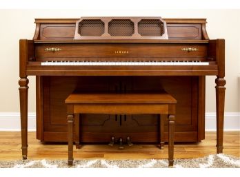Yamaha Spinet Piano With Piano Bench