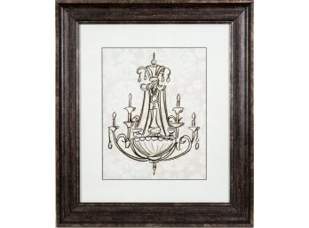 Framed Print Drawing Of  A Chandiler