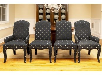 Four Upholstered Parson Style Chairs