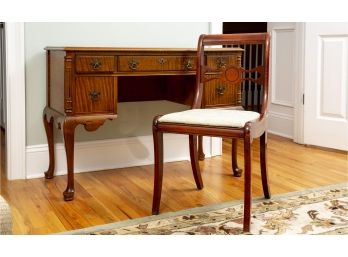Burlwood Vintage Desk & Chair
