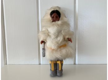 Eskimo Doll With Fur Outfit