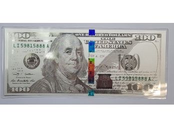 5 Gram $100 Benjamin Franklin Replica Silver Note (New)