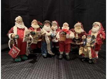 S27  Lot Of Santa Claus Figures -  With Items