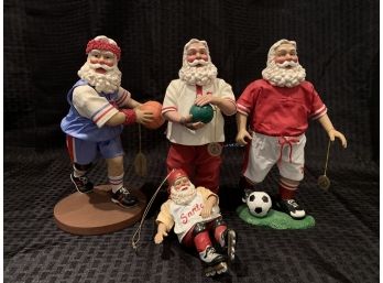 S5  Lot Of Santa Claus Figures - Sports Related
