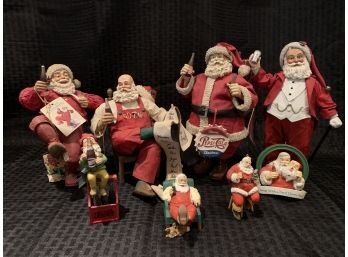 S9  Lot Of Santa Claus Figures - Pepsi Related