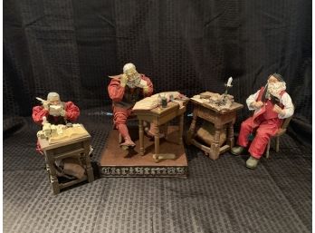 S57  Lot Of Santa Claus Figures - Norman Rockwell